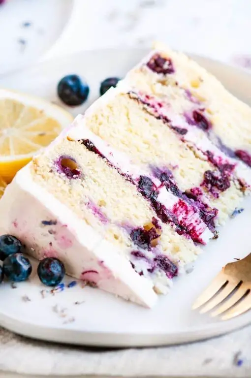 Blueberry Lavender Whipped Buttercream Frosting