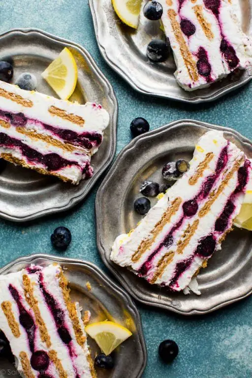 Blueberry Lemon Icebox Cake