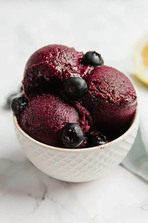 Blueberry Lemonade Sorbet