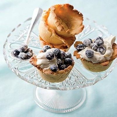 Blueberry Mascarpone Pastry Cups