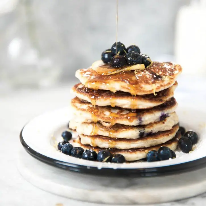 Blueberry Quinoa Pancakes