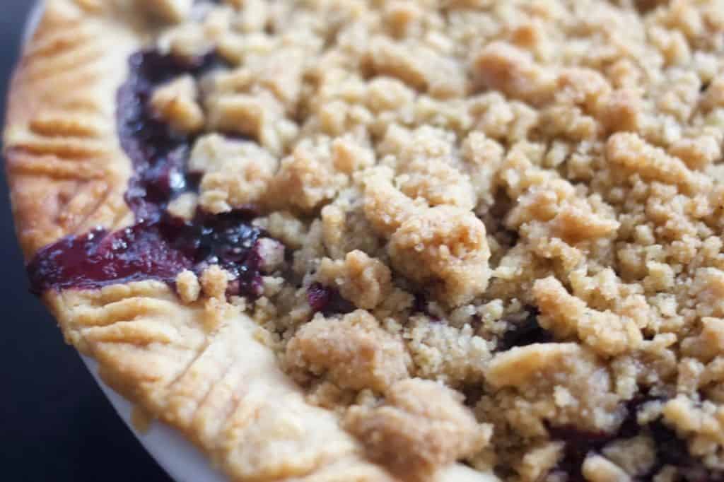 Blueberry Streusel Single Crust Pie