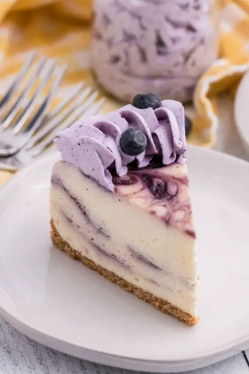 Blueberry Swirl Cheesecake
