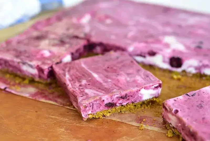 Blueberry Swirl Nougat Bars