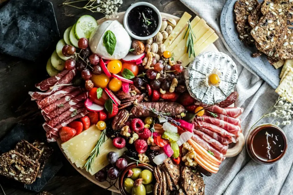Bold Flavors Charcuterie Platter with Mustards