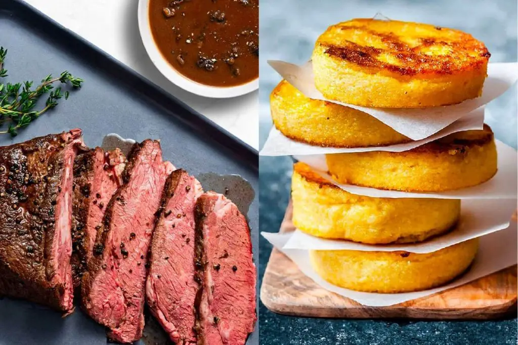 Bordelaise Sauce with Creamy Polenta