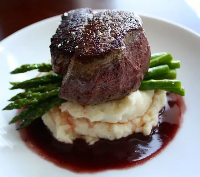 Bordelaise Sauce with Garlic Mashed Potatoes