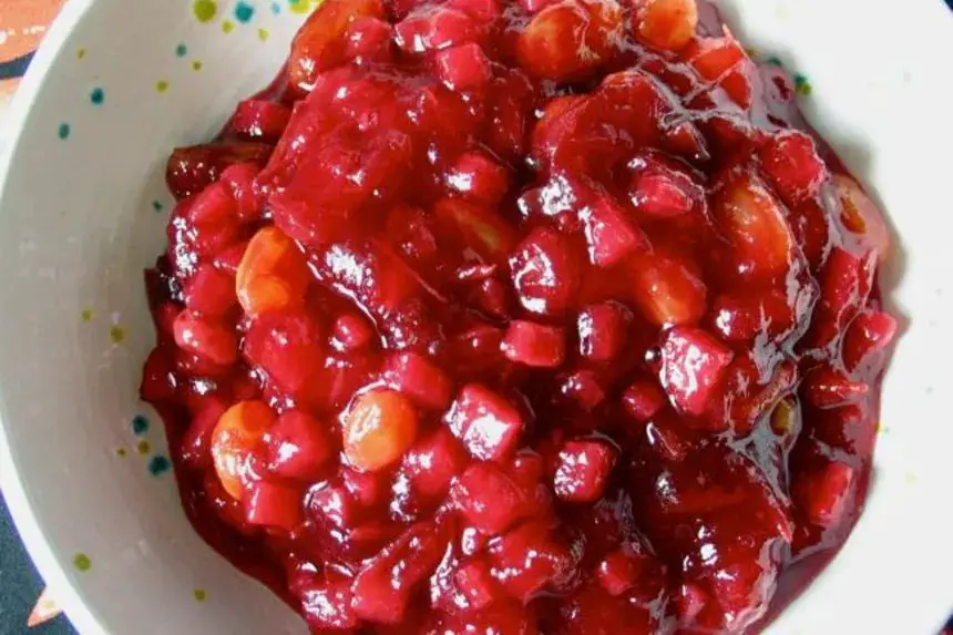 Bosc Pear and Cranberry Chutney