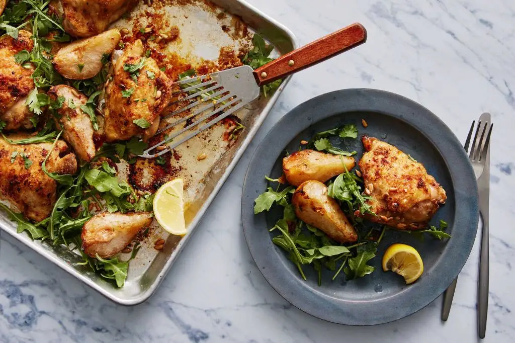 Bosc Pear and Rosemary Roasted Chicken