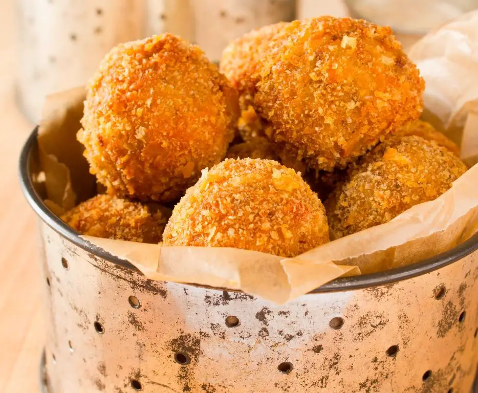 Boudin Balls with Creole Mustard Dip