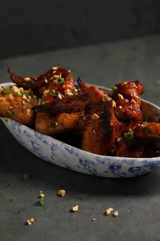 Bourbon Glazed Barbecued Chicken Wings