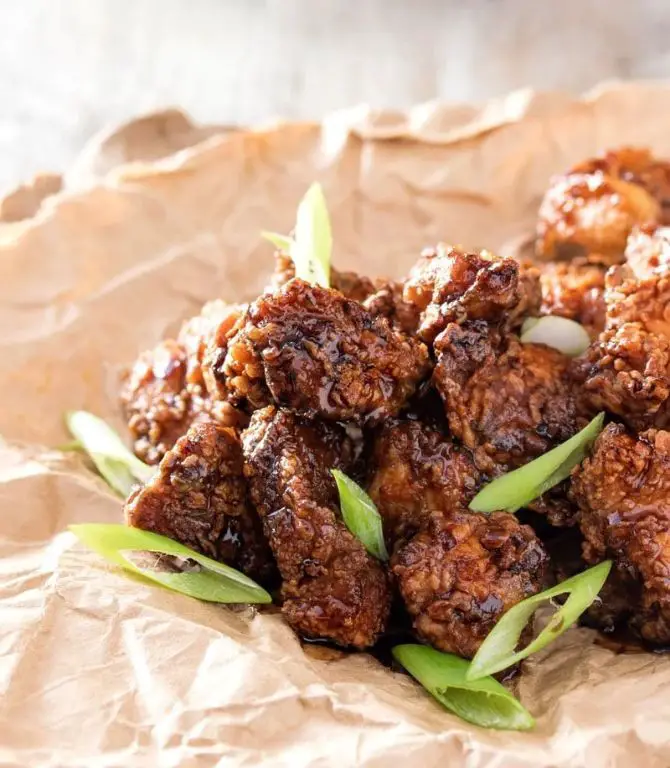 Bourbon Glazed Boneless Hot Wings