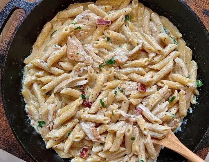 Boursin Cheese and Bacon Spaghetti