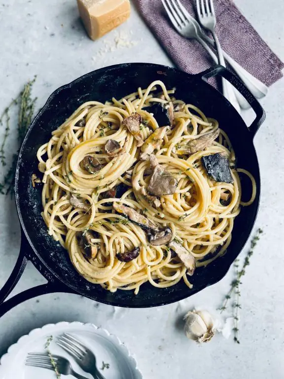Boursin Cheese and Mushroom Pasta Bake