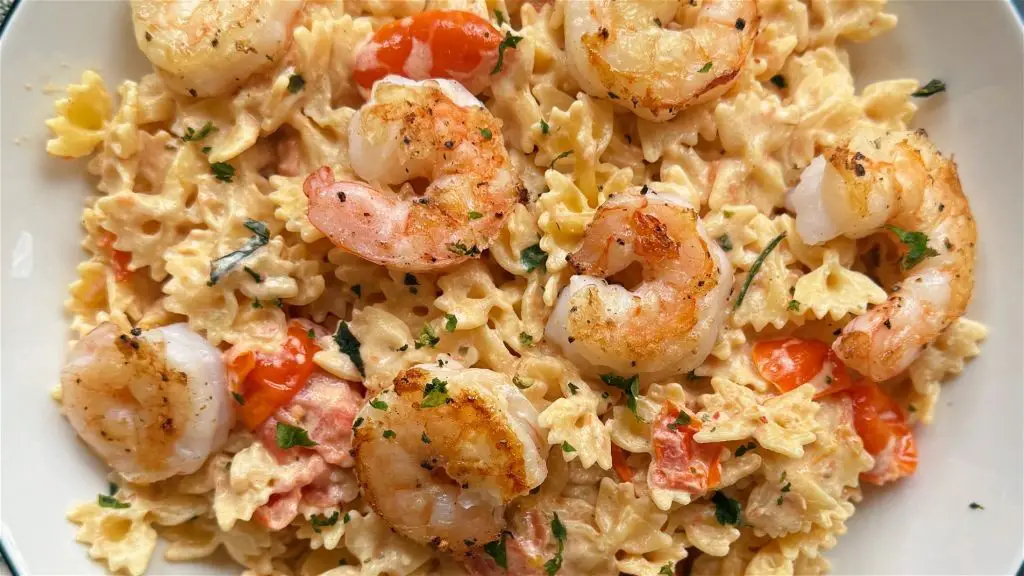 Boursin Cheese and Shrimp Linguine