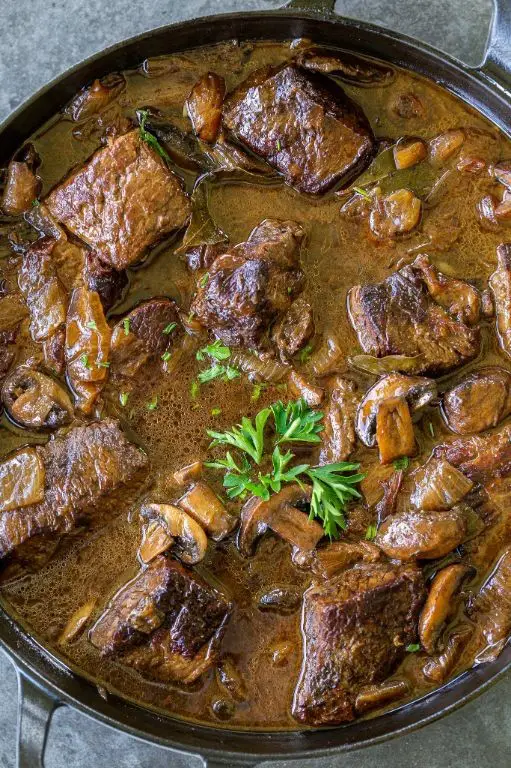 Braised Beef with Wild Mushrooms