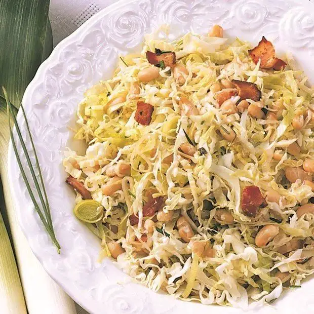 Braised Cabbage with Smoky Bacon