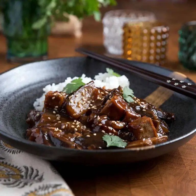 Braised Chinese Eggplant with Tofu