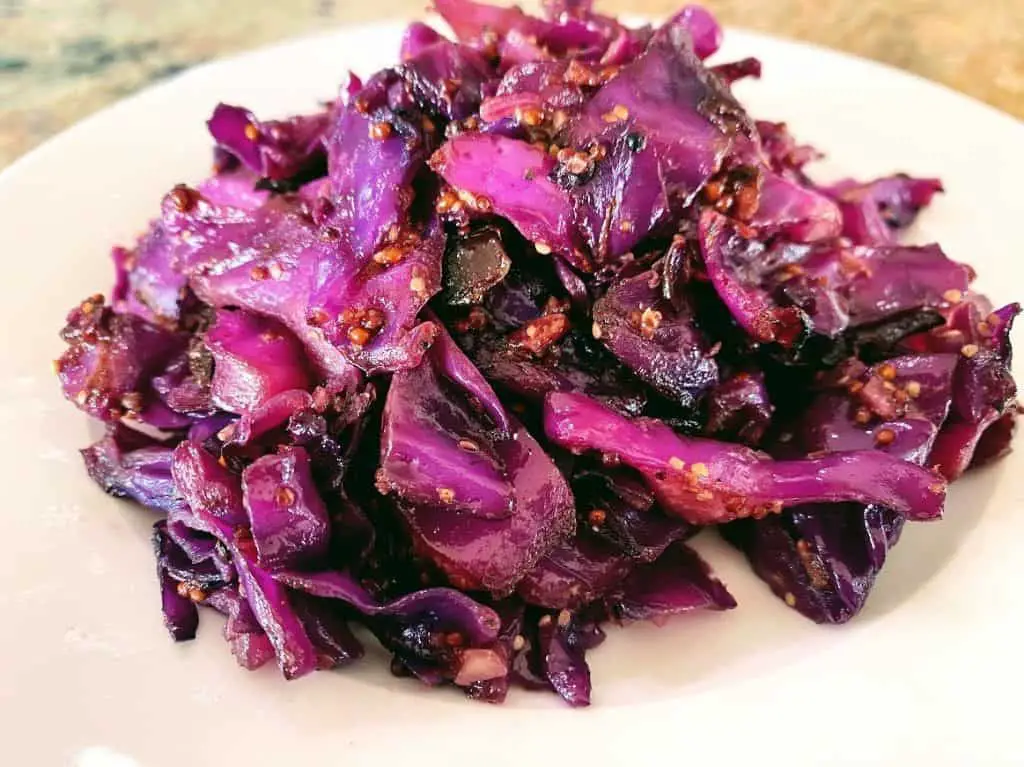 Braised Purple Cabbage with Bacon