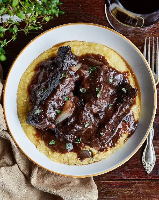 Braised Short Ribs with Polenta