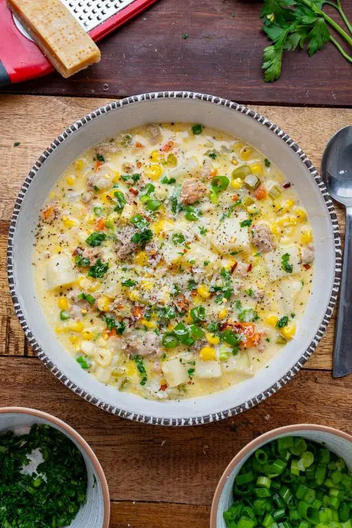 Bratwurst and Corn Chowder