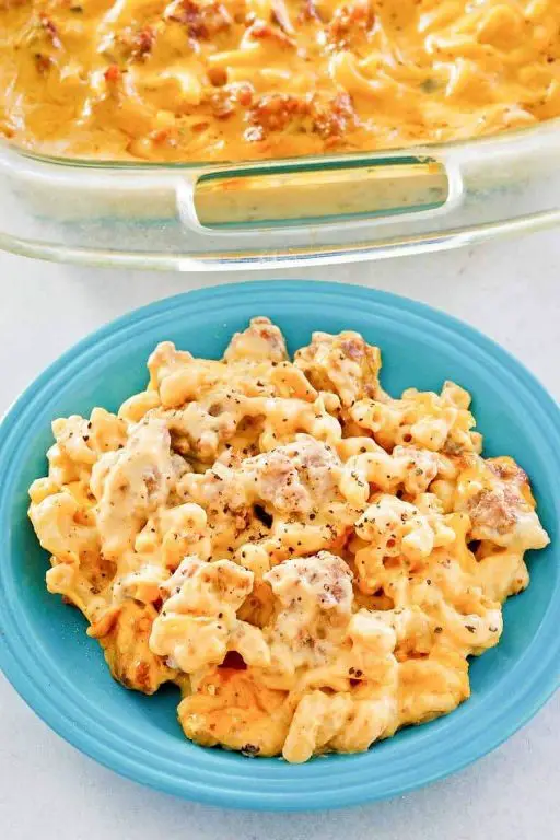Bratwurst and Macaroni Casserole
