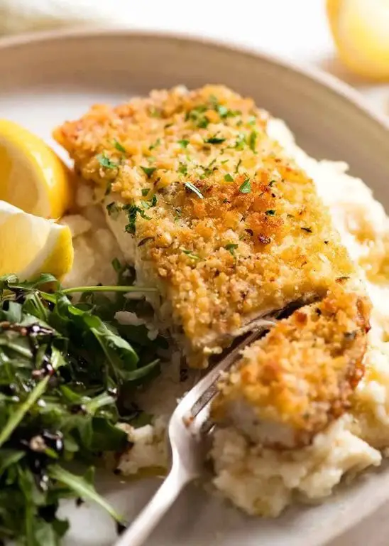 Breadcrumb-Crusted Fish Fillets