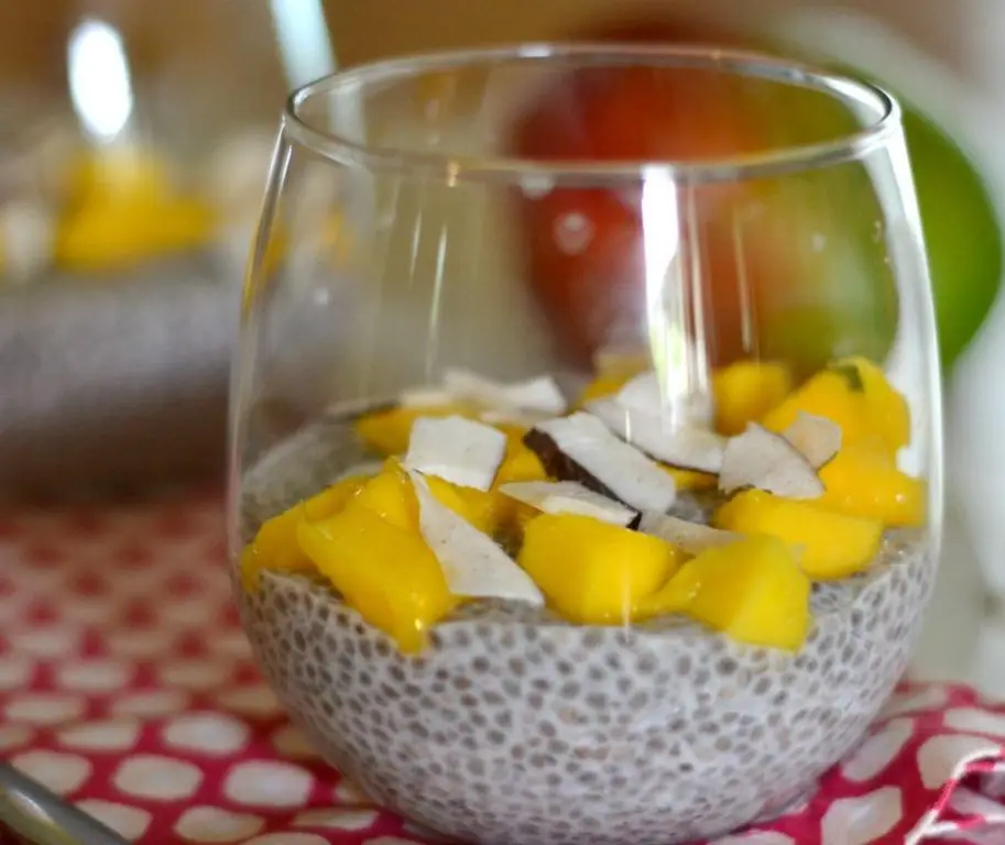 Bright Mango Coconut Chia Pudding