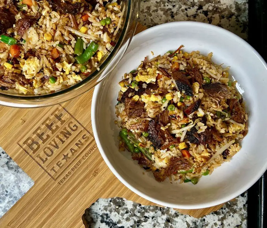 Brisket Fried Rice with Vegetables