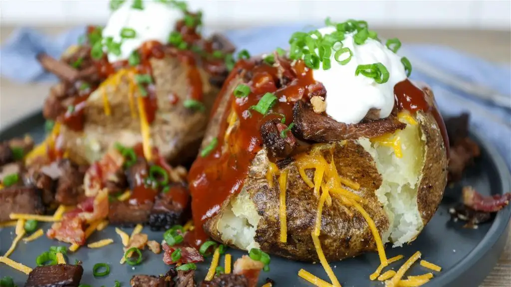 Brisket Stuffed Baked Potatoes