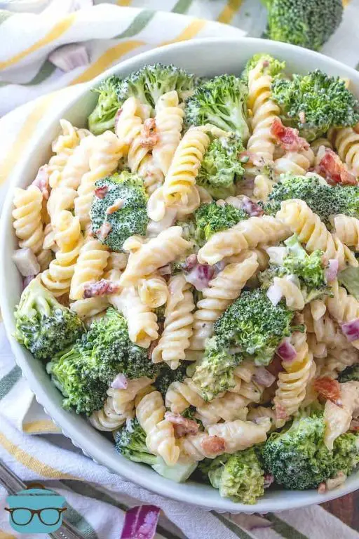 Broccoli Bacon Ranch Pasta Salad