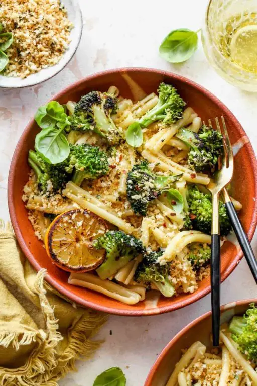 Broccoli Pasta with Lemon Butter Sauce