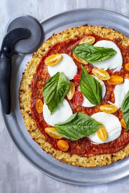 Broccoli and Cauliflower Crust Pizza