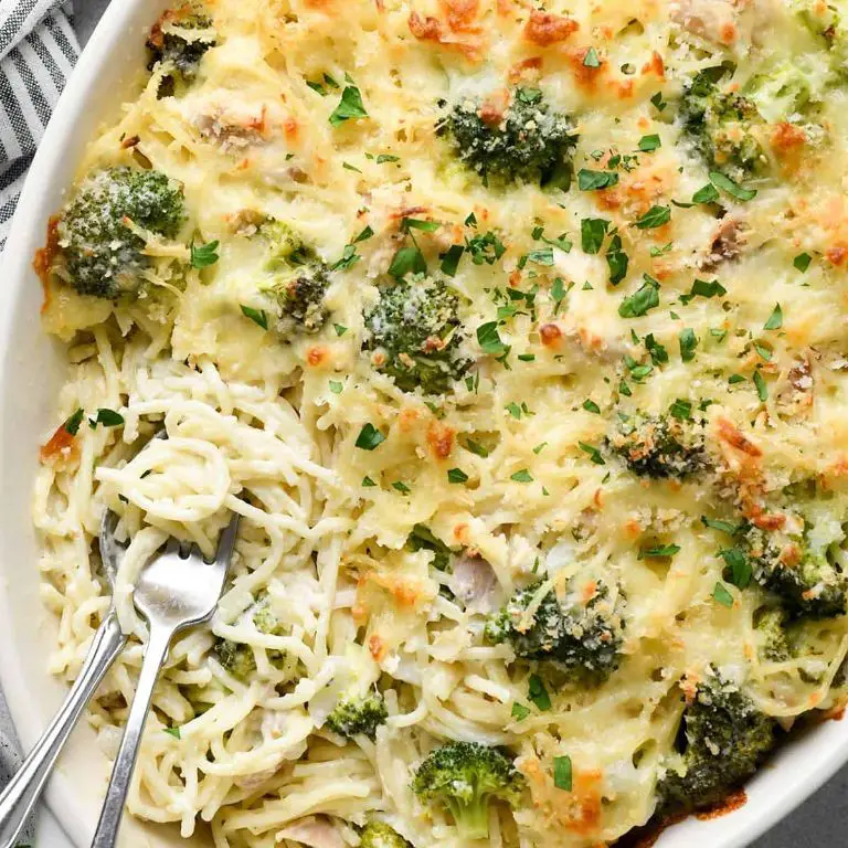 Broccoli and Cheddar Chicken Tetrazzini
