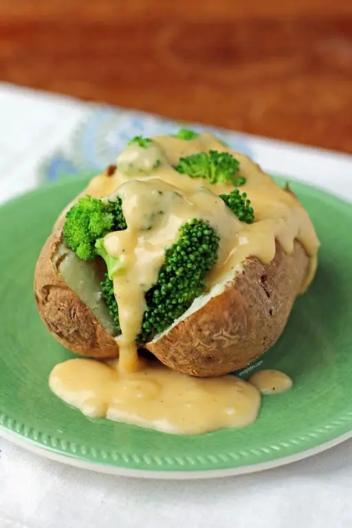Broccoli and Cheese Stuffed Potatoes