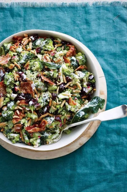 Broccoli and Cranberry Almond Salad