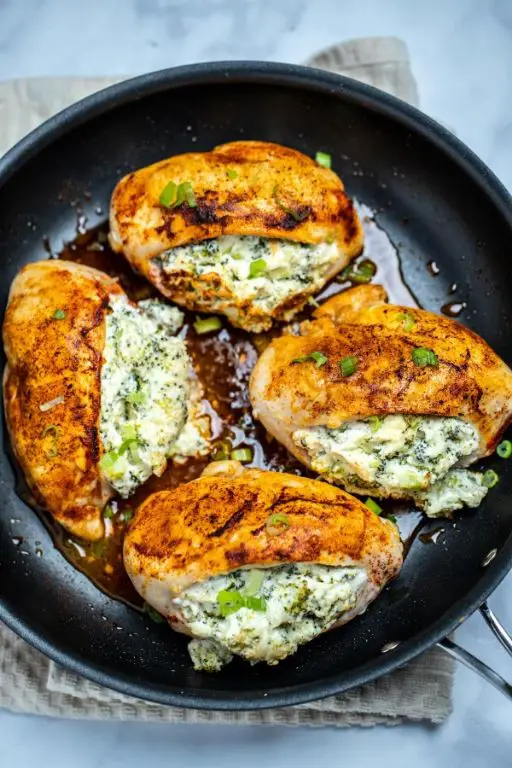 Broccoli and Cream Cheese Stuffed Chicken Breast