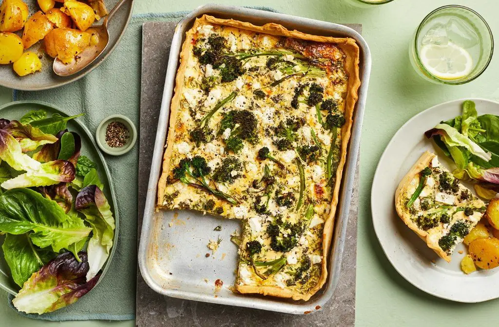 Broccoli and Feta Quiche