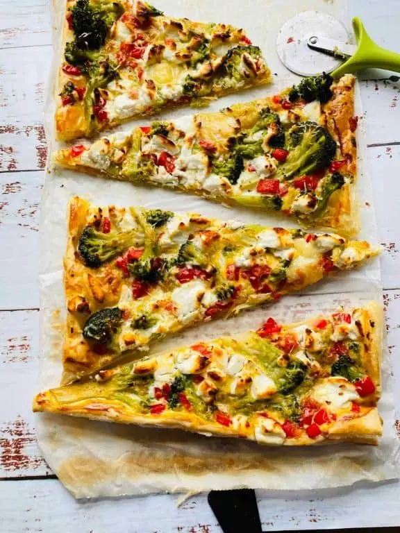 Broccoli and Goat Cheese Tart