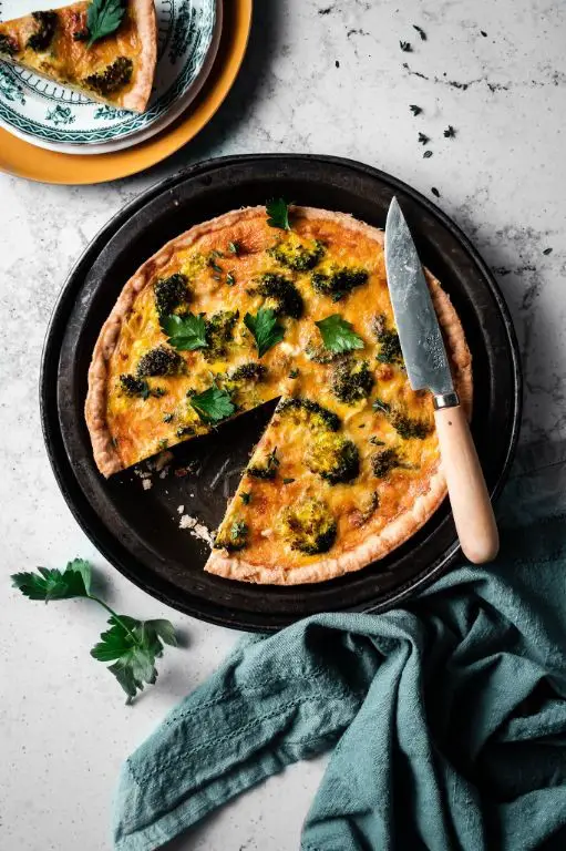 Broccoli and Gruyere Quiche