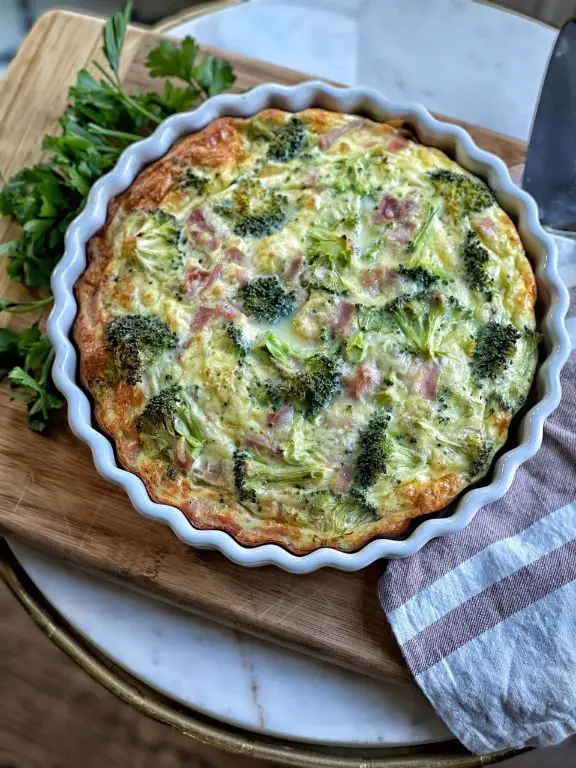 Broccoli and Ham Quiche