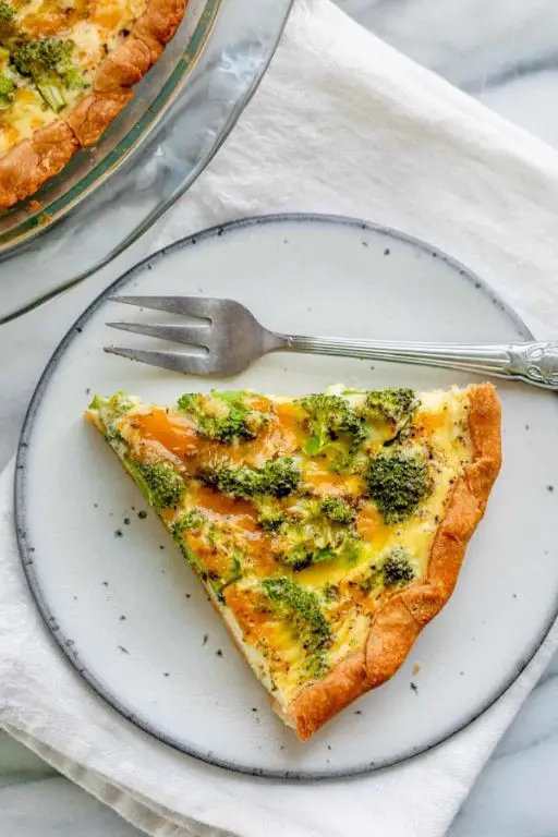 Broccoli and Parmesan Quiche