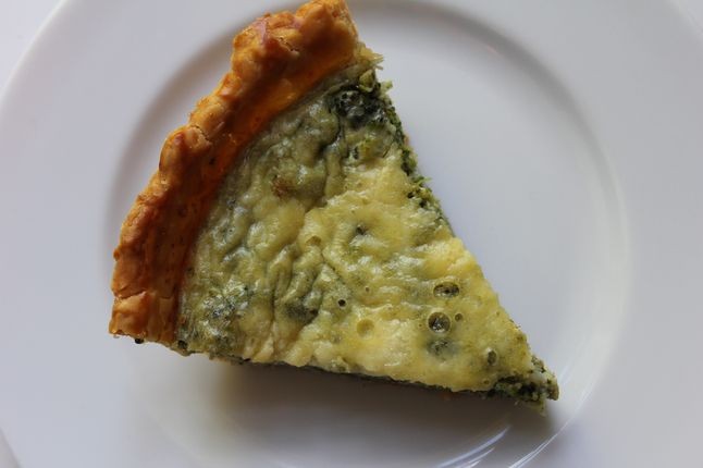 Broccoli and Pesto Quiche