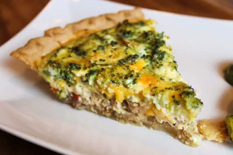 Broccoli and Sausage Quiche