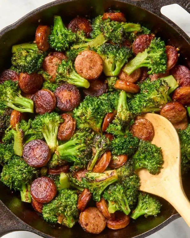 Broccoli and Sausage Skillet
