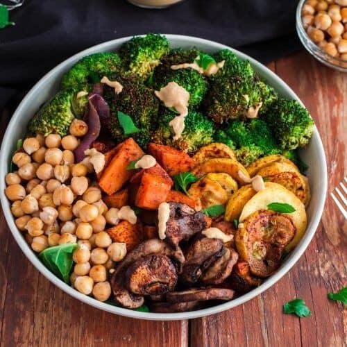 Broccoli and Sweet Potato Buddha Bowl