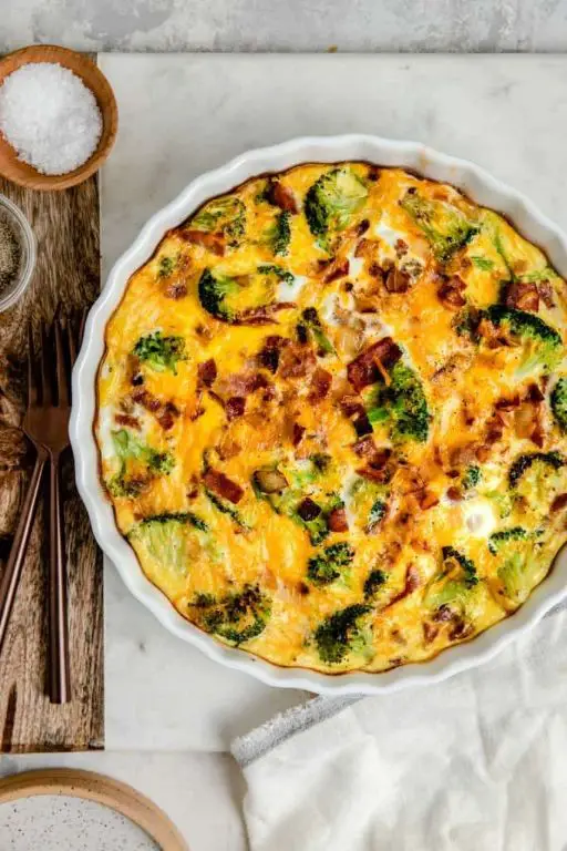 Broccoli and Sweet Potato Quiche