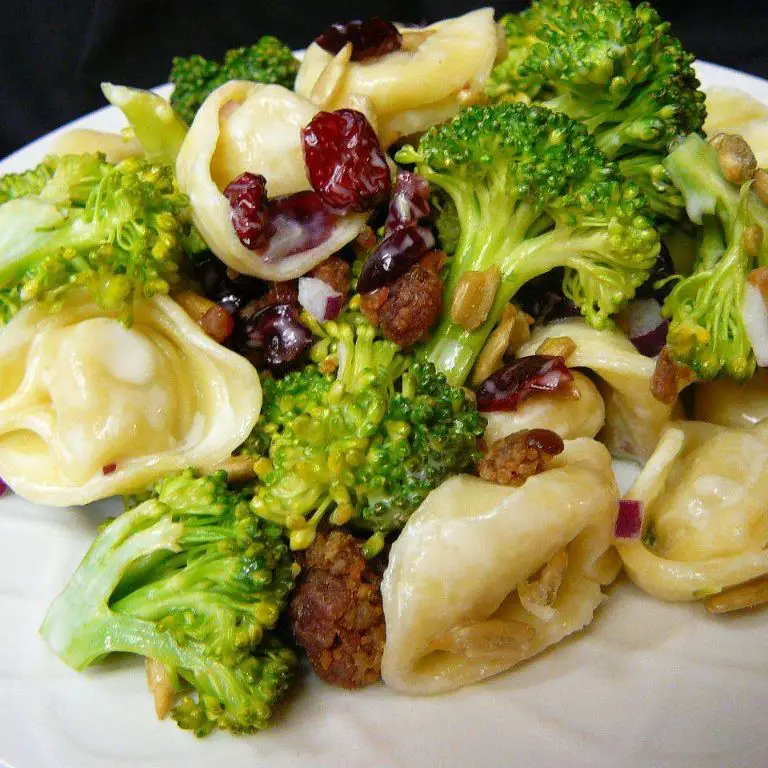 Broccoli and Tortellini Salad with Creamy Dijon
