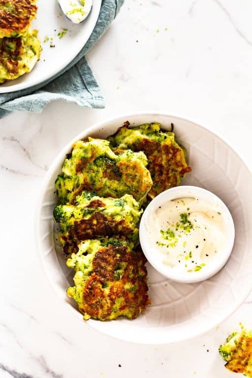 Broccoli and Zucchini Fritters