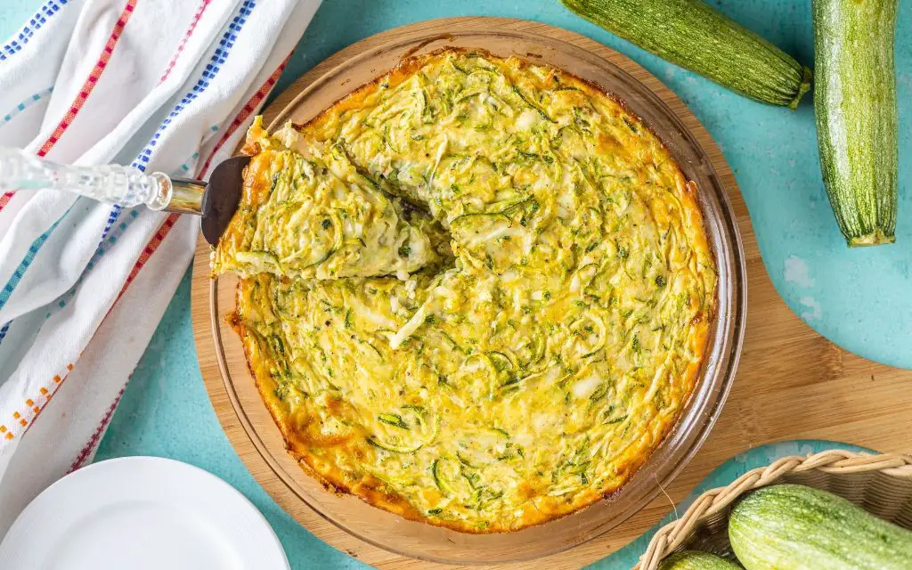 Broccoli and Zucchini Quiche